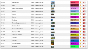 Germany Interactive Map Settings