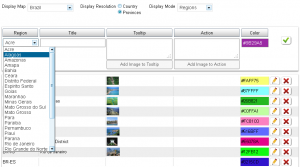 Interactive Brazil Map Settings
