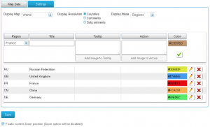 Map of Eurasia for WordPress Settings